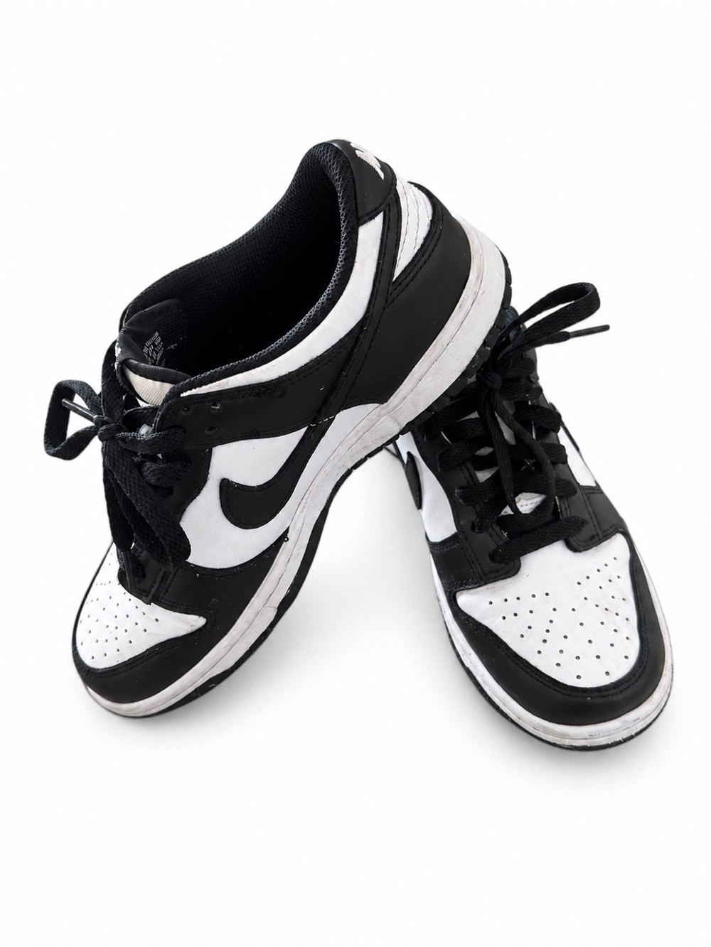 Nike Black and White Kids Low-Top Sneakers